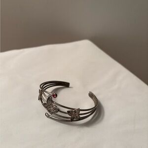 Elegant Silver Butterfly Bracelet